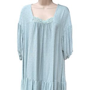 Elegant Light Blue baby doll dress L